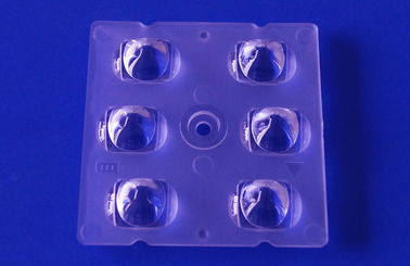 ซื้อ 6 in 1 พร้อม 5050 PC LED Lens Array TYPE III รูปแบบลำแสงสำหรับไฟถนน การผลิตออนไลน์