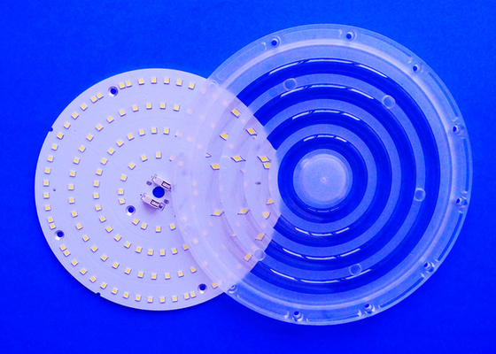 ซื้อ 100W 3030 Led PCB โมดูลเลนส์แสงสูงเบย์วัสดุ PC ส่งผ่าน 92% การผลิตออนไลน์