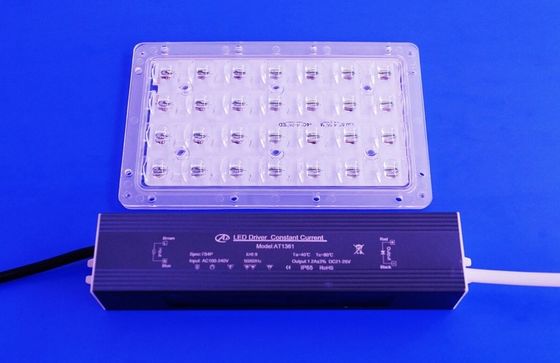 28w PC LED Street Light Lens For Light , 70x140 degree Beam Angle