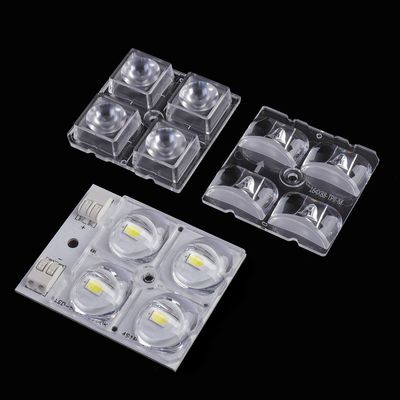 2x2 PC Led Lens , 4 in 1 Led Optical Lens For SMD 5050 Led Lamp