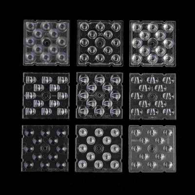 ซื้อ ROHS High Bay Light Lens 12 in 1 90 องศา SMD 5050 Led PC Optical Lens การผลิตออนไลน์