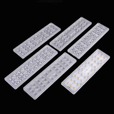 5050 SMD Led Lens Array PC Led Optical Lens 270x75mm For Led Street Light