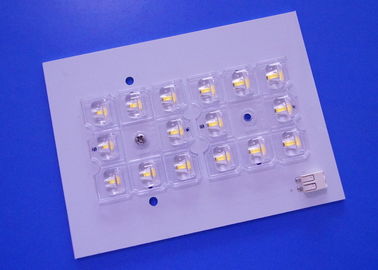 ซื้อ 16 LED Street Light Module PCB Board หน้ากากประสานสีขาวพร้อม 8 LED Lens Typeii-M การผลิตออนไลน์