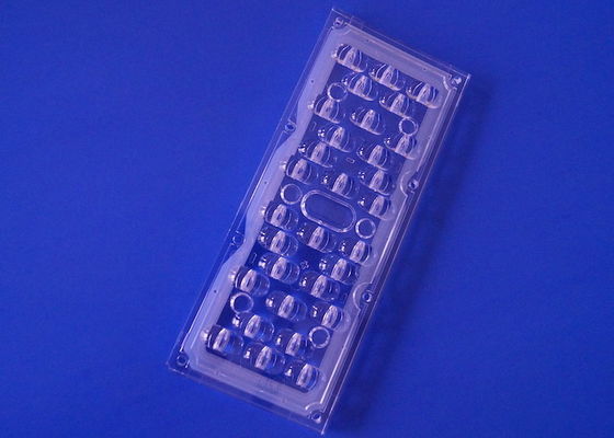 3030SMD LED Street Light Lens 173MM Wide Angle 176x96 Degree High Light Output