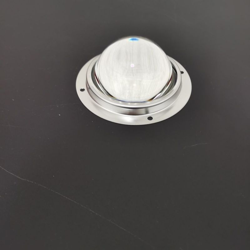 100w Led Light 78mm Led Glass Lens , 60 degree Led Lens with Square Heat Sink