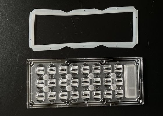 5050 SMD LED Street Light Lens with 163X85 Degree Beam Angle and Optical Grade PC Material for 40W 50W Lamps