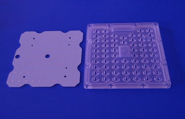 โมดูลไฟถนน LED สแควร์ 80X150 องศาเลนส์พร้อมบอร์ด PCB สำหรับไฟในเมือง