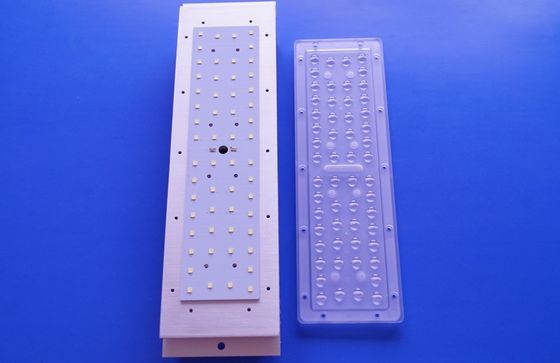 56w 3030SMD 150-160LM/W White LED PCB Board With LENS For Street lighting