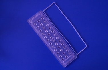 3X12 140x70 องศาอสมมาตร PC LED ไฟถนนเลนส์สำหรับ 1 วัตต์ 3030SMD LED 140-150LM / W