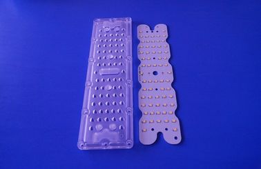 50W 3030 LED เลนส์ไฟถนนแนวตั้ง 80x150 องศา 64 ชิ้น SMD 3030 นำโมดูล