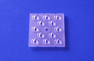 ทรงสี่เหลี่ยม 50 มม. 12 คะแนน TYPE II-M พลาสติกเลนส์ไฟถนน