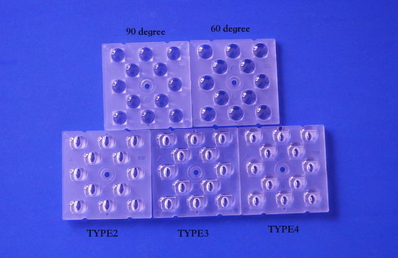 12 IN 1 50X50X5.57 มิลลิเมตร สายแสงเกรด PC 3030 เลนส์ LED สําหรับ SMD Street Lamp