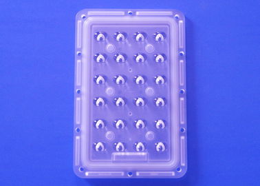 แม่พิมพ์ฉีดพลาสติก 3535 SMD เลนส์ LED 24W XPG3 สำหรับไฟถนนแบบอสมมาตร