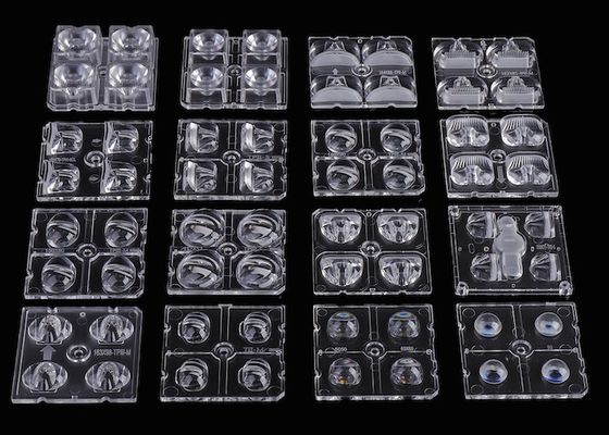 วัตถุดิบของ PC ระดับออปติกส์ 50x50mm LED Array Lens สําหรับ LED SMD 3030 และ SMD 5050