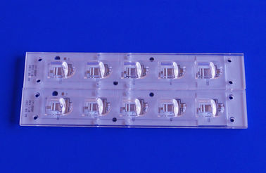 PMMA เลนส์เลนส์ไฟถนน LED เลนส์มุมแสง 40x80 องศาพร้อมโมดูล PCB