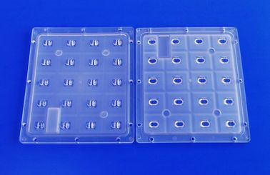 PC Optical Led Lens Array 20w XPE เลนส์ไฟถนน Led สำหรับติดตั้งโมดูลไฟ