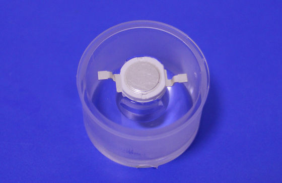 45 Degree high power LED Lens , Led light lens for 3 / 1 Watt Bridgelux Chip