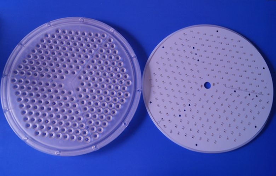 เลนส์ไฟไฮเบย์ 200 วัตต์พร้อมบอร์ด PCB / 234 ชิ้นเลนส์ LED SMD 3030
