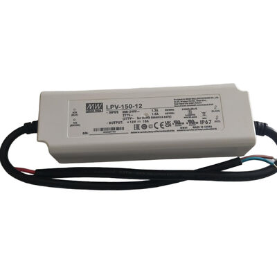 Meanwell 120W 12V IP67 กันน้ํา LED ไดรเวอร์ พลังงานไฟฟ้าความดันคงที่