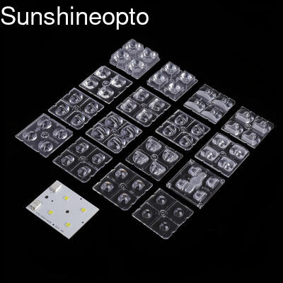 ขายปลีก เลนส์แสง LED ขนาด 50x50 มิลลิเมตร มีมุมมองหลายมุมสําหรับไฟฟ้าถนนและไฟฟ้าน้ําท่วม