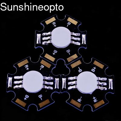 ไดโอดเปล่งแสง LED พลังงานสูง RGB 3W พร้อมมุมลำแสง 120 องศาและการออกแบบดาว