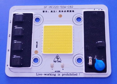 AC220V 50W LED ซังพลังงานสูงแบบไม่มีไดรเวอร์ 5000-5500LM การอนุมัติสีขาว