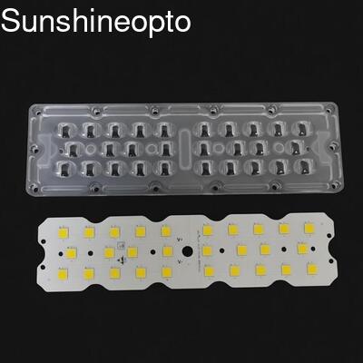 7070 SMD LED Street Light Module ด้วยมุมรังสี 158x103 องศา และ 5050 SMD LED Chip สําหรับการส่องแสงทางเท้า 50W-120W