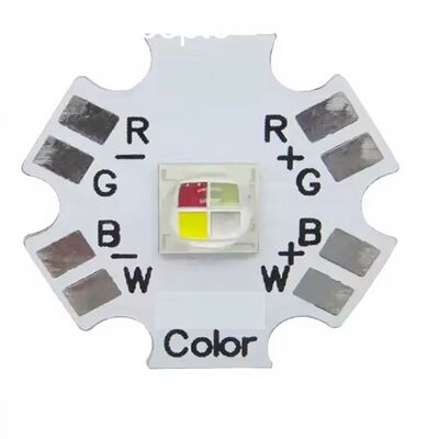 ชิป LED พลังงานสูง RGBW 10W สำหรับไฟเวที 120 °ลำแสงกว้าง RGBW ผู้ผลิต Emitter LED