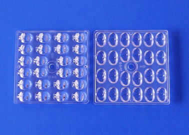 24 เลนส์ไฟถนน LED 5050MM 3030 SMD ไฟถนน LED มุมกว้าง 151x81 องศา