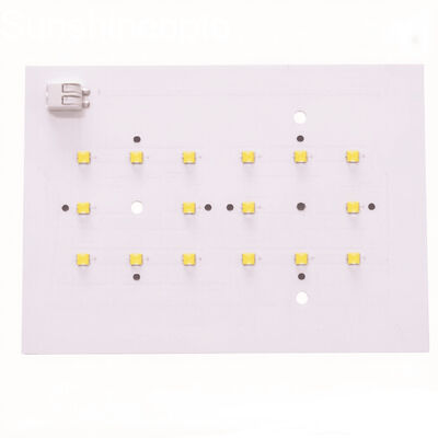 บอร์ด PCB LED อลูมิเนียมแบบกำหนดเองสำหรับไฟ LED ผู้ผลิต PCB สีขาวชั้นเดียว