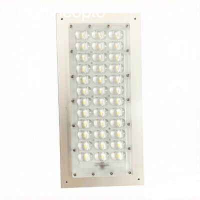 120W 36 LEDs SMD 5050 โมดูลไฟถนน LED พร้อมเลนส์มุมลำแสง Type III-M และบอร์ด PCB