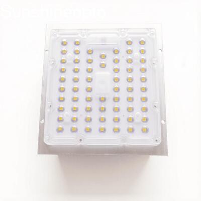 โมดูลเลนส์ LED 90 ° Square 3030 เลนส์ PC ออปติคัล 64-LED พร้อมอลูมิเนียม PCB ผู้ผลิต OEM / ODM