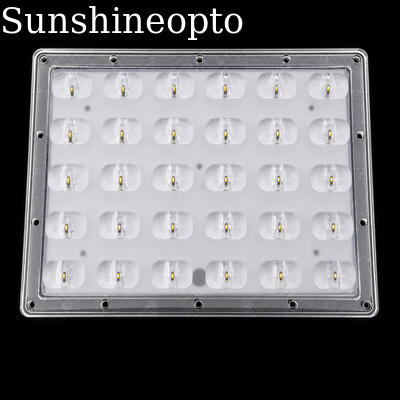 ชุดติดตั้งเพิ่มไฟถนน LED 30W 90 × 126 °มุมลำแสงเลนส์ LED ผู้จัดจำหน่าย OEM / ODM