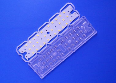 โมดูลไฟถนน LED แบบลิเนียร์เชิงเส้น 28 LED คะแนน 5050 เลนส์พร้อมบอร์ด 40x110 องศา