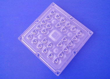 3535 SMD LED อาร์เรย์เลนส์ 28 ใน 1 ตารางโมดูล 100X60 องศามุมลำแสงสำหรับ 30w-50w