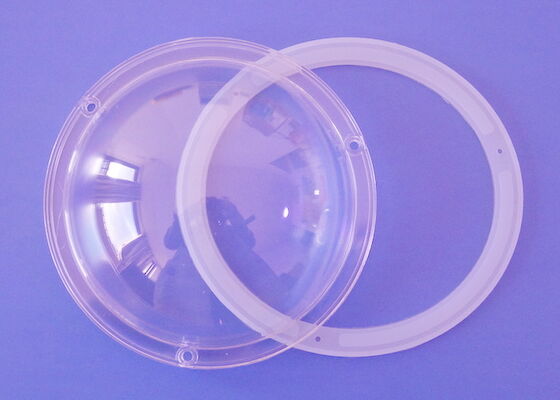 ฝาครอบ LED พลาสติกใส 200W 300W 168MM Dia พร้อมปะเก็น