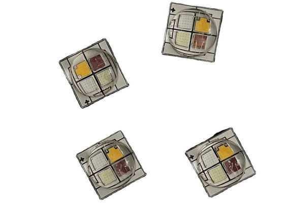 10W ซิลิโคน 5050 700mA เซรามิก LED ไดโอด 605nm สีเหลืองอำพัน RGB Led Diodes