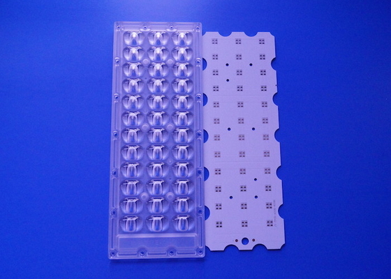 PCB 144 ชุดติดตั้งเพิ่มไฟถนน LED Array Lens 18 Parallel 48v 150W