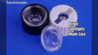 LED Spotlight Lens 45 มุมลำแสง PMMA